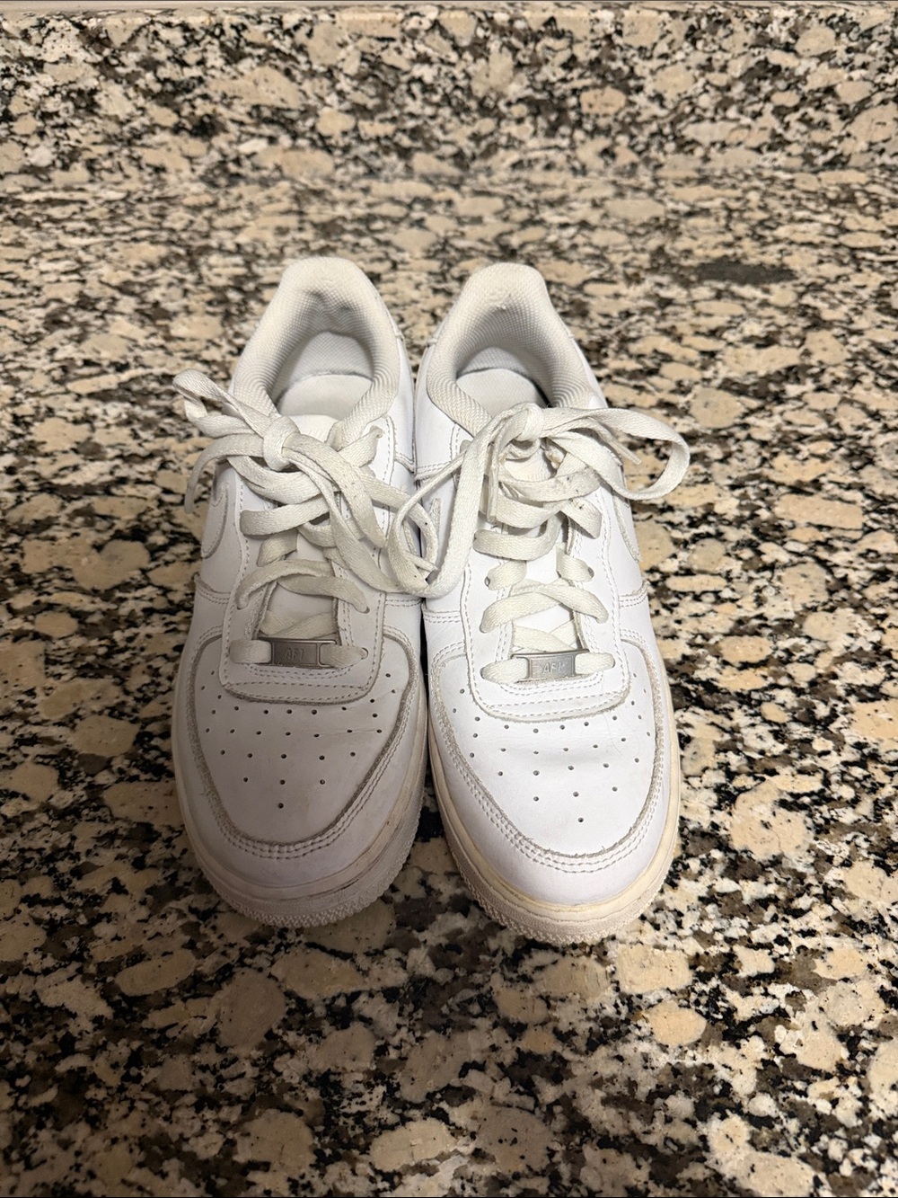 Nike Kids White Low-Top Leather Sneakers